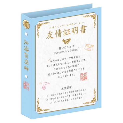 #カミオジャパン プロフィール帳 平成プロフィール帳  友情証明書 232805