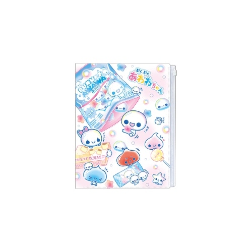 #カミオジャパン クリアファイル あわわちゃんファスナー付6Pファイル  あわわちゃん 234209