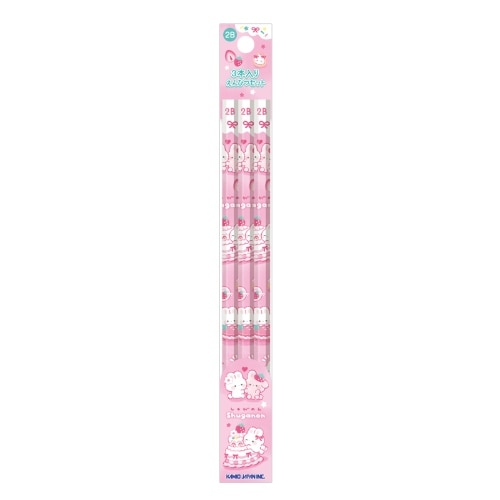 #カミオジャパン 鉛筆セット 新学期3本入り鉛筆2Bセット しゅがのん 234653