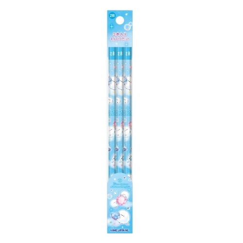 #カミオジャパン 鉛筆セット 新学期3本入り鉛筆2Bセット ぽんぽんシマエナガ 234654