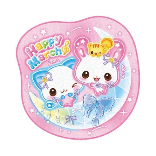 #カミオジャパン タオル 平成ファンシーダイカットハンドタオル  HAPPY MARCHムーン 234776
