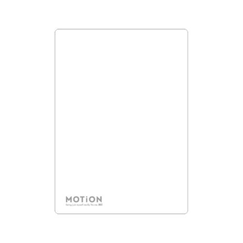 #カミオジャパン 下敷き 新学期MOTiON下敷き  クリアホワイト 234801