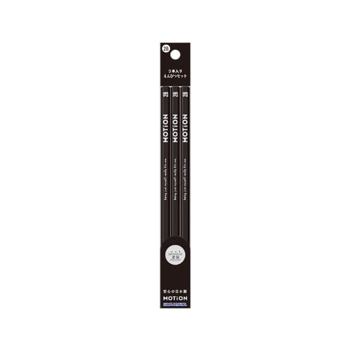 #カミオジャパン 鉛筆セット 新学期MOTiON3本入り鉛筆2Bセット 2B                     ブラック 234855