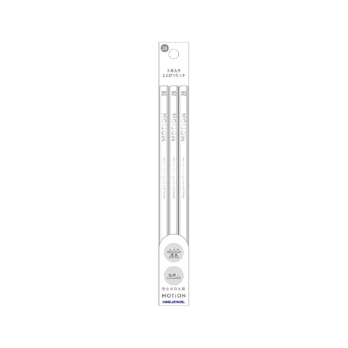 #カミオジャパン 鉛筆セット 新学期MOTiON3本入り鉛筆2Bセット 2B                     ホワイト 234856