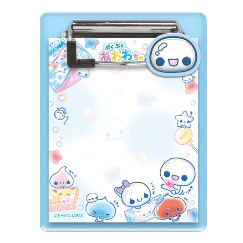 #カミオジャパン  ラバーマスコット付きバインダーメモ  あわわちゃん 235319