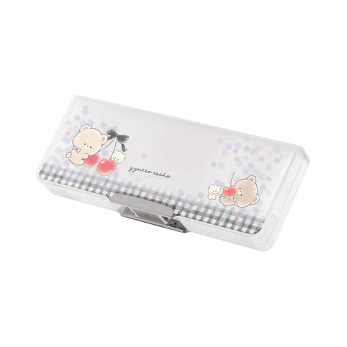 #クラックス 収納用品 エアリークリア両面開きペンケース  ギュットイッショ 133730