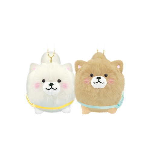 #クラックス 身辺雑貨 Ｌサイズニコヌイキーホルダー  ポメラニアン 133949