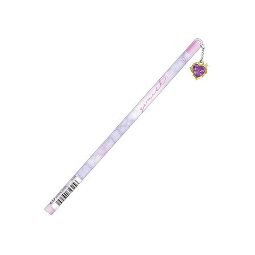 #クラックス 鉛筆 ジェミッシュチャーム付鉛筆 2B ダイヤハートパープル 135325