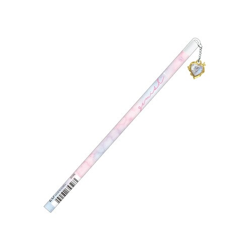 #クラックス 鉛筆 ジェミッシュチャーム付鉛筆 2B ダイヤハートオーロラ 135326
