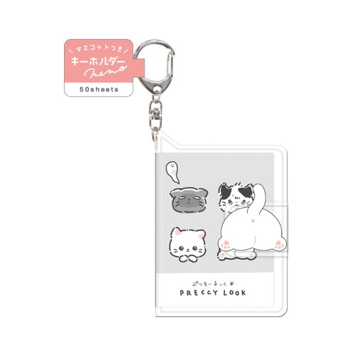 #クラックス メモ プリチールックマスコット付キーホルダーメモ  プリチーアイコン 135853