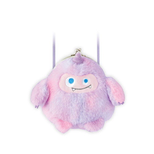 #クラックス 身辺雑貨 ぬいぐるみがま口コインケース ショルダー付 モンスター 136214