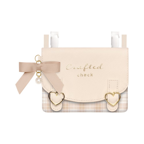 #クラックス 身辺雑貨 ポシェットポケット  ベージュチェック 136241