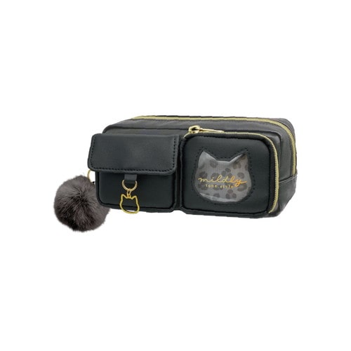 #クラックス 収納用品 アウトポケットペンケース  ブラック 136252