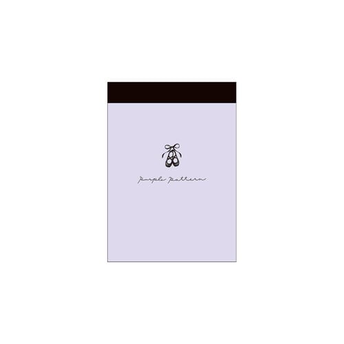 #クラックス メモ帳 カラーパターンミニメモ  パープルパターン 136667