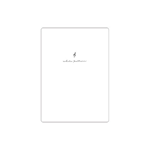 #クラックス 筆記関連小物 カラーパターン下敷き  ホワイトパターン 136672