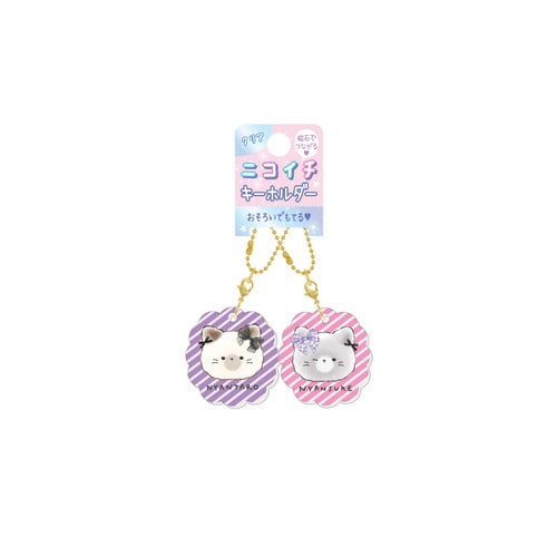 #クラックス 身辺雑貨 クリアニコイチキーホルダー  ニャンタロズ／リボン 136900