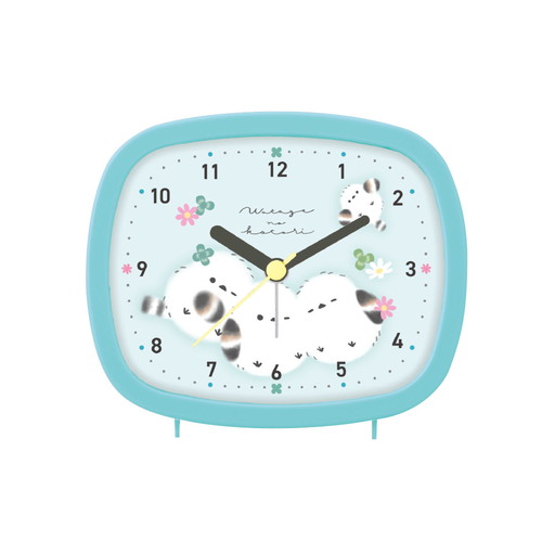 #クラックス 生活雑貨 スクエアライトクロック  ワタゲノコトリ 138013