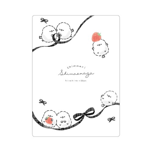 #クラックス 筆記関連小物 チンマリシマエナガ下敷  リボン 138153