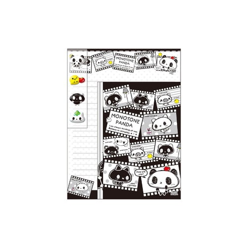 #クラックス レター 平成メモリーレターセット  モノトーンパンダ 138410