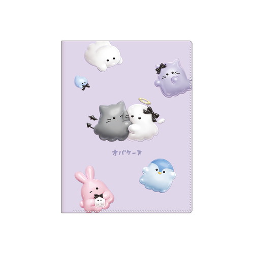 #クラックス ファイリング用品 オバケーヌクリアファイル 10P プックリリボン 138550