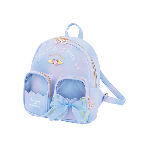 #クラックス 身辺雑貨 ジュニア合皮ミニリュック  ブルー･ニコポケ 139505