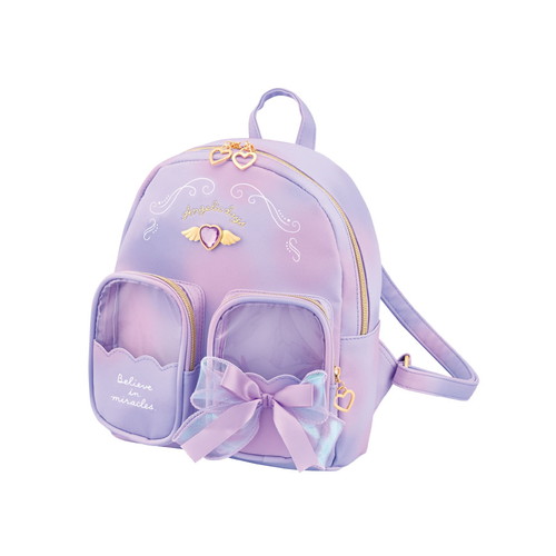 #クラックス 身辺雑貨 ジュニア合皮ミニリュック  パープル･ニコポケ 139506