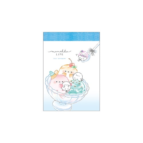 #クラックス メモ帳 マネッコライフミニメモ  アイス 140294