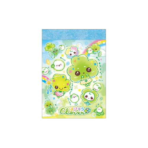 #クラックス メモ帳 ミニメモ  ハピキラクローバー 143290