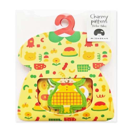 #ワールドクラフト(国内販売のみ） シール mizutama Charmy patternフレークシール　  オムライスちゃん MZ-CFS-003