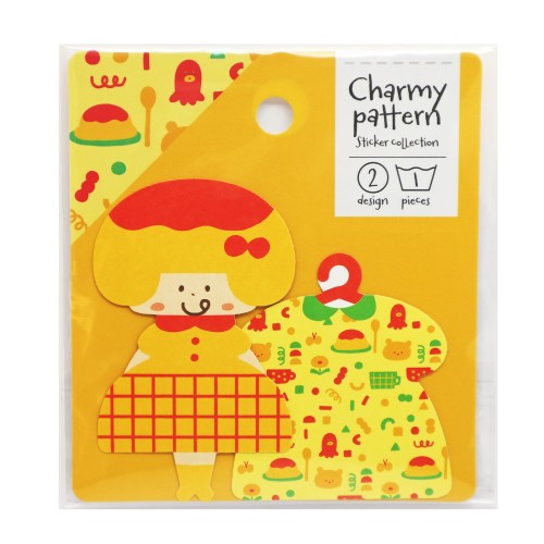 #ワールドクラフト(国内販売のみ） シール mizutama Charmy patternステッカーセット　  オムライスちゃん MZ-SE-003