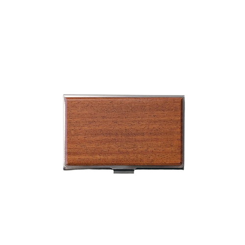 #ガルフストリーム シルバーステンレス名刺入  紅壇 SME-SIV-KDN