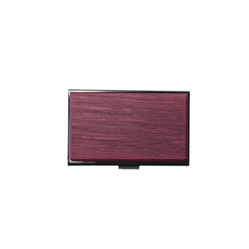 #ガルフストリーム ブラックステンレス名刺入  パープルハート SME-BLK-PUH