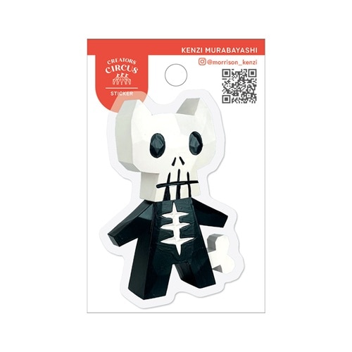 #大阪フロンティア シール CREATORS･CIRCUS･ステッカー  ネコガイコツ CS37391