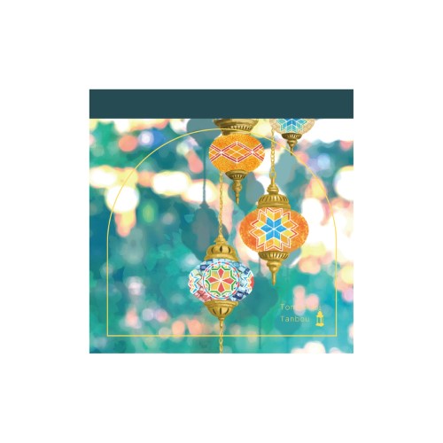 #komamono メモ トモシビ探訪･スクエアメモ  モザイクランプ KO905449