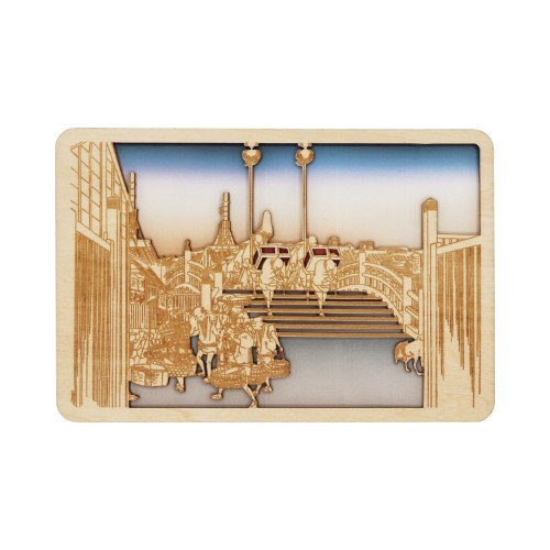 #komamono カード かさね木メッセージカード･歌川広重  東海道 KO905845