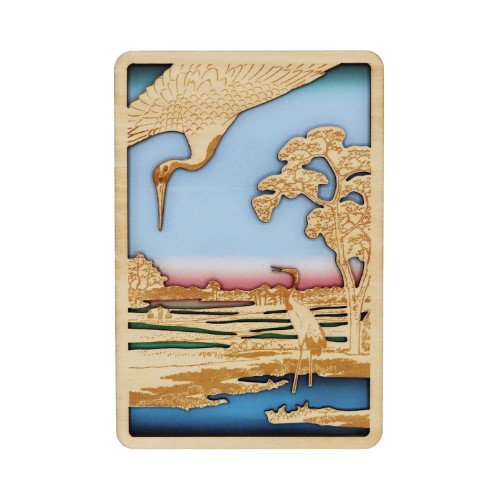 #komamono カード かさね木メッセージカード･歌川広重  名所江戸 KO905852