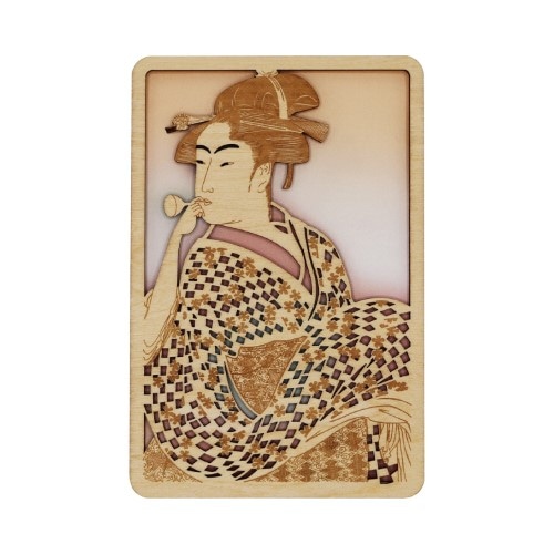 #komamono カード かさね木メッセージカード･喜多川歌麿  美人 KO905876