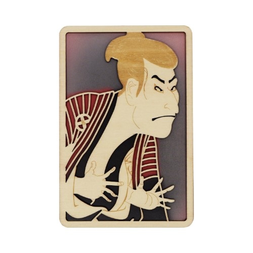 #komamono カード かさね木メッセージカード･東洲斎写楽  役者 KO905883