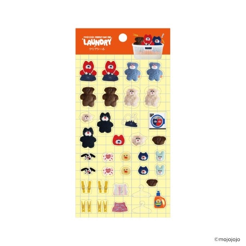 #日本出版販売(国内販売のみ） ステッカー mojojojo･クリアシール  LAUNDRYBASKET IP906330