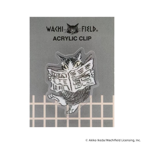 #日本出版販売(国内販売のみ） 事務小物 ダヤンアクリルクリップ新聞グレー   IP909744