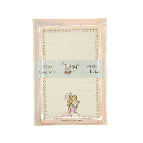 #木野瀬印刷(国内販売のみ) Shinzi Katoh レターセット  アリス DRINK ME ML-01018