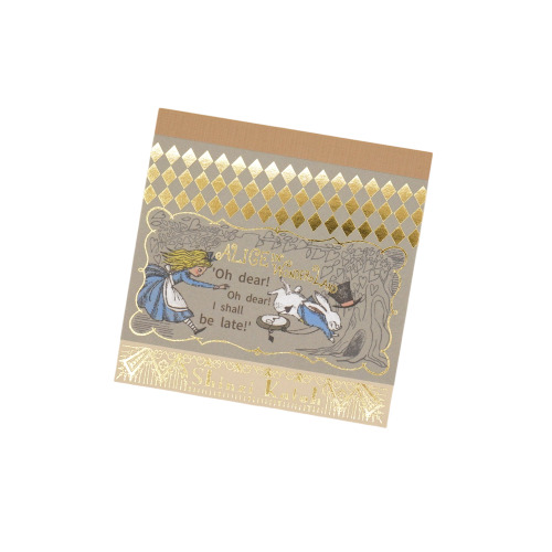 #木野瀬印刷(国内販売のみ) Shinzi Katoh ブロックメモ  アリス WONDER LAND BM-01037