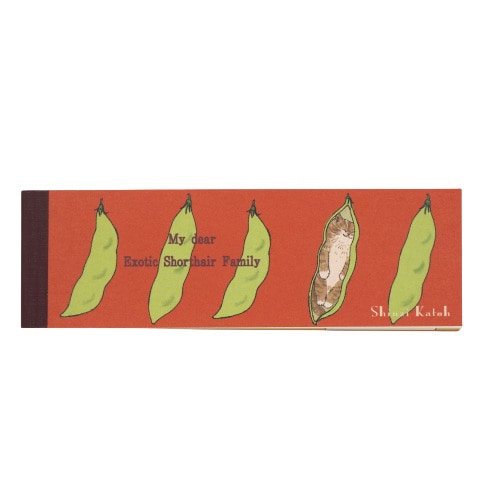 #木野瀬印刷  一筆メモ My dear cats 100枚　4柄 funny cats IM-01041