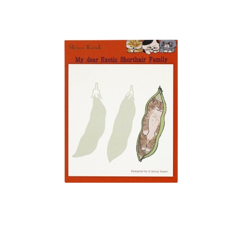 #木野瀬印刷  付箋 My dear cats 30枚 funny cats FN-01021