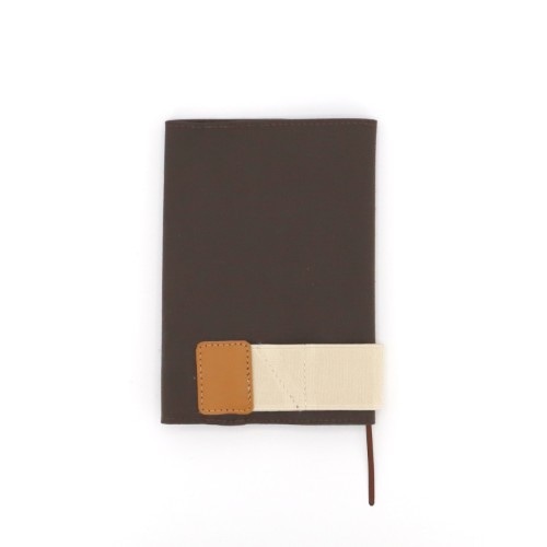 #komamono 読書関連小物 ワンハンドブックカバー  ブラウン KO631087
