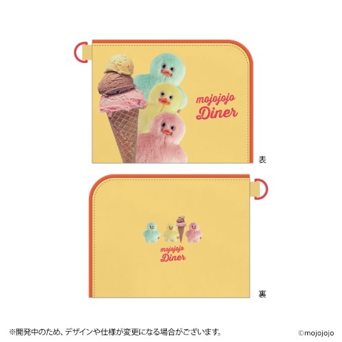 #日本出版販売(国内販売のみ）  mojojojo Diner フラットポーチ  オレンジ IP634255