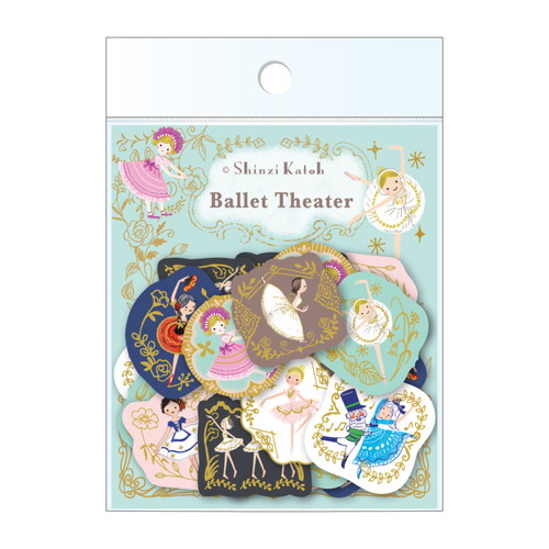 #シール堂 シール きらぴかフレークシール  Ballet Theater ks-fs-50004