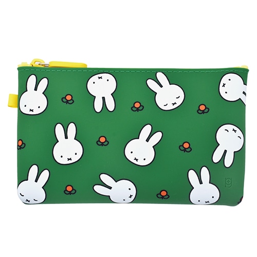 #PGデザイン(国内販売のみ） 身辺雑貨 NUU･ミッフィー ジッパーポーチ フラワーグリーン 786864