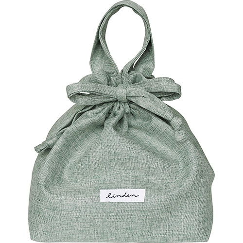 #エルコミューン 生活雑貨 保冷ランチ巾着袋  Green LNC-324