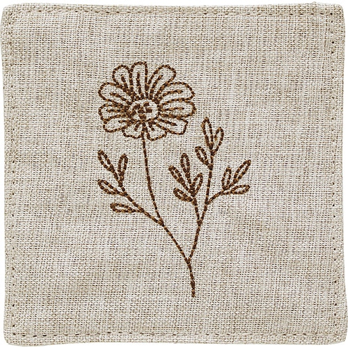 #エルコミューン キッチン雑貨 刺繍コースター  Chamomile KIN-107